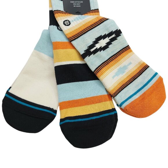 Stance Socks Kids Large 3-5.5 Years 3-Pair Crew Height Mid Cushion Combed Cotton - Picture 4 of 8